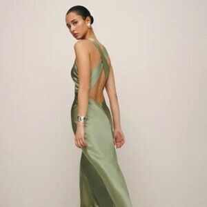 Reformation Casette Silk Dress Size 2
